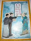 Cao Dai three saints signing an accord