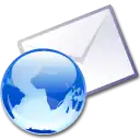 "Logo email plus globe"