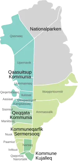Greenland Municipalities