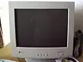 A CRT computer monitor