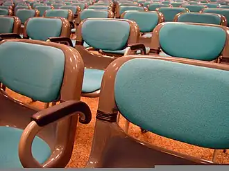 Chairs in an auditorium