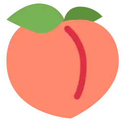 The peach emoji